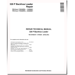 320P (SN from CA00001, DA00001) Backhoe Loaders Repair Manual (TM14709X019)