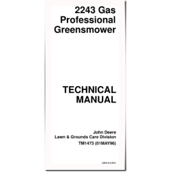 2243 Gas Professional GreensMowers Technical Manual (TM1473)