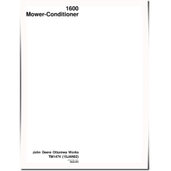 1600 (SN: 840001-) Mower-Conditioners Technical Manual (TM1474)