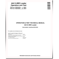 444G (SN from D_10001, L_10001) 4WD Wheeled Loaders Operation and Test Manual (TM14742X019)