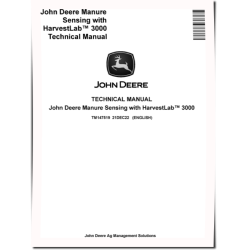 Manure Sensing with HarvestLab™ 3000 Technical Manual (TM147519)