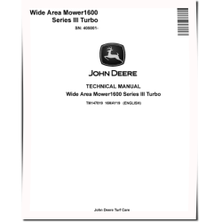 Series III Turbo 1600 Wide Area Mowers (SN. from 405001) Technical Manual (TM147819)