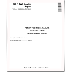 326P (SN from 076859) 4WD Wheeled Loaders Repair Manual (TM14818X019)