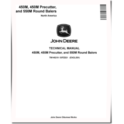 450M, 450M Precutter and 550M Round Balers (North American Edition) Technical Manual (TM148219)