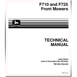 F710 and F725 Front Mowers Technical Manual (TM1493)