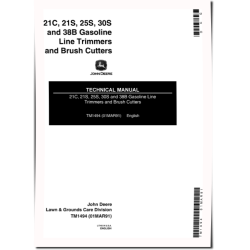 21C, 21S, 25S, 30S and 38B Gasoline Line Trimmers and Brush Cutters Technical Manual (TM1494)