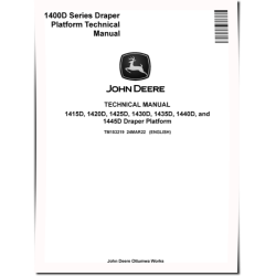 1415D, 1420D, 1425D, 1430D, 1435D, 1440D and 1445D Draper Platforms Technical Manual (TM153219)