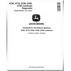 S760, S770, S780, S785 and S790 Combines (MY2020-MY2021; SN. from 810001) Diagnostic Manual (TM153419)