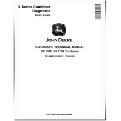 X9 1000 and X9 1100 Combines (SN: 815001-835000) Diagnostic Manual (TM154419)