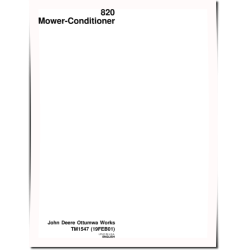 820 Mower-Conditioners Technical Manual (TM1547)