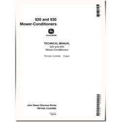 920 and 930 Mower-Conditioners Technical Manual (TM1548)