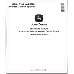 C140, C160 and C180 Mounted Cannon Sprayers Technical Manual (TM154819)