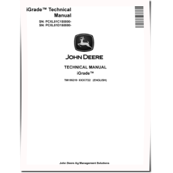 iGrade™ (PIN. from PCXL01C150000, PCXL01D150000) System Technical Manual (TM155219)