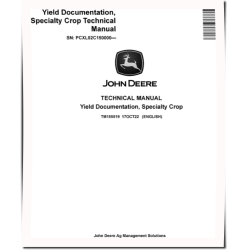 Yield Documentation Specialty Crop Technical Manual (TM155519)