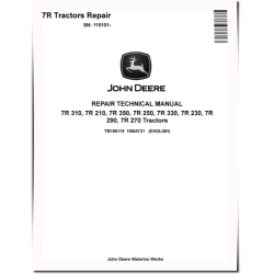 7R 210, 7R 230, 7R 250, 7R 270, 7R 290, 7R 310, 7R 330 and 7R 350 Tractors Repair Manual (TM156119)