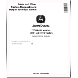5400N and 5500N Tractors Technical Manual (TM1585)