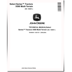 Select Series X590 Lawn Tractors (SN. from 160001) Technical Manual (TM158519)
