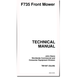 F735 (SN: 010001-) Front Mowers Technical Manual (TM1597)