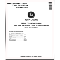 444H, 544H 4WD Loaders, TC44H and TC54H Tool Cariers Repair Manual (TM1605)