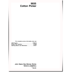 9935 Cotton Pickers Technical Manual (TM1613)