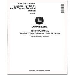 AutoTrac™ Vision Guidance Systems for MY20+ 7R and 8R Tractors Technical Manual (TM162519)
