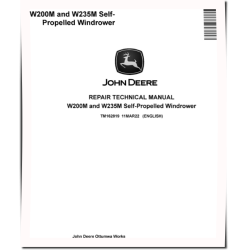 W200M and W235M Self-Propelled Windrowers Repair Manual (TM162819)