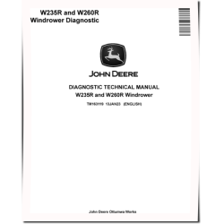 W235R and W260R Self-Propelled Windrowers Diagnostic Manual (TM163119)