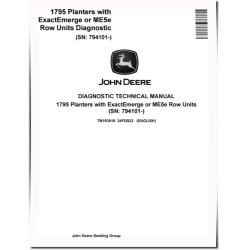 1795 Planters with ExactEmerge or ME5e Row Units (SN: 794101-) Diagnostic Manual (TM163919)