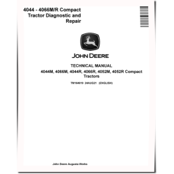 4044M, 4044R, 4052M, 4052R, 4066M and 4066R Compact Tractors Diagnostic and Repair Manual (TM164619)