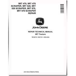 9RT470, 9RT520 and 9RT570 Tracked Tractors (+SCRAPER) Repair Manual (TM165119)