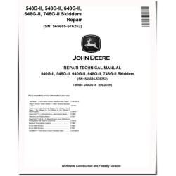 540G-II, 640G-II Skidders, 548G-II, 648G-II and 748G-II Grapple Skidders Repair Manual (TM1694)