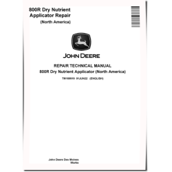 800R Dry Nutrient Applicators (North America) Repair Manual (TM169919)