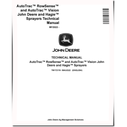 AutoTrac RowSense and AutoTrac Vision for and Hagie Sprayers MY22+ Technical Manual (TM172119)