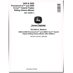 E-Cut Hybrid 2550, PrecisionCut 2400 and 2550 Riding Mowers Technical Manual (TM173419)