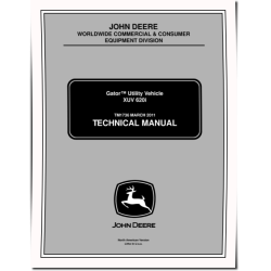XUV620i Gator Utility Vehicles Technical Manual (TM1736)