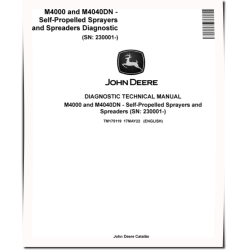 M4000 and M4040DN (SN: 230001-) Sprayers and Spreaders Diagnostic Manual (TM175119)