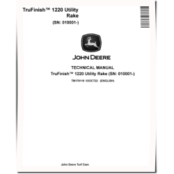 1220 TruFinish (SN: 010001-) Utility Rake Technical Manual (TM176119)