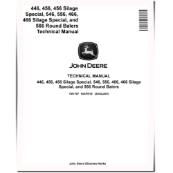446, 456, 456 Silage Special, 466, 466 Silage Special, 546, 556 and 566 Round Balers Technical Manual (TM1767)