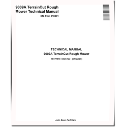 TerrainCut 9009A Rough Mowers (SN from 010001) Technical Manual (TM177519)