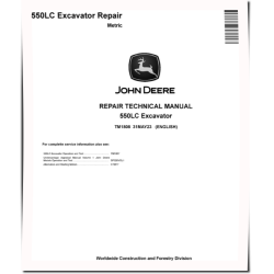 550LC Crawler Excavators (Metric) Repair Manual (TM1808)