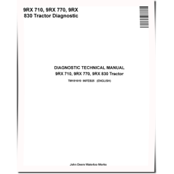 9RX 710, 9RX 770 and 9RX 830 Articulated Tracked Tractors Diagnostic Manual (TM181619)