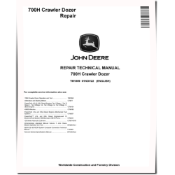 700H Crawler Dozers Repair Manual (TM1859)