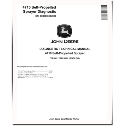 4710 (SN. up to 004000) Self-Propelled Sprayers Diagnostic Manual (TM1862)