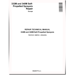 332M and 340M Self-Propelled Sprayers (Europe) Repair Technical Manual (TM187419)