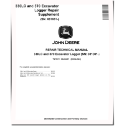 330LC and 370 (SN: 081001-) Excavator Loggers Repair Manual Supplement (TM1911)