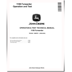 1158 Wheeled Forwarders Operation and Test Manual (TM1952)