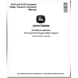 4110 and 4115 Compact Utility Tractors Technical Manual (TM1984)