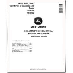 9450 (SN. from 695101), 9550 (SN. from 695201) and 9650 (SN. from 695301) Combines Diagnostic Manual (TM2002)