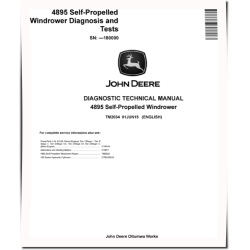 4895 (SN. up to 180000) Self-Propelled Windrowers Diagnostic Manual (TM2034)