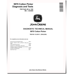 9970 (PIN. up to 1N0___023000, N0___023000) Cotton Pickers Diagnostic Manual (TM2100)